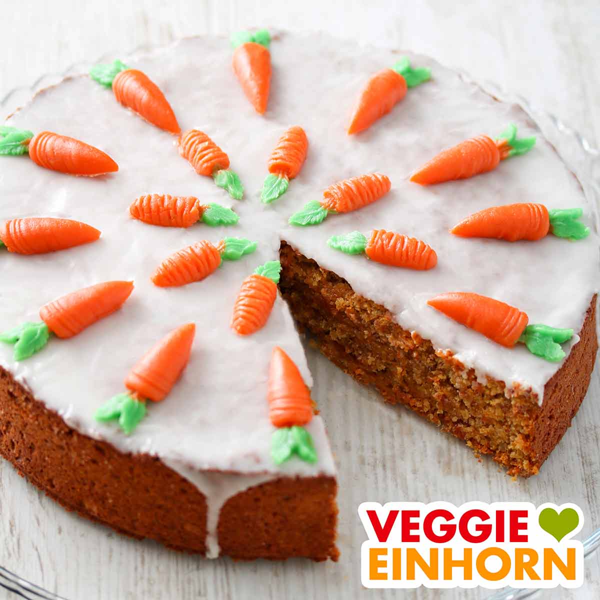 Möhrenkuchen mit gemahlenen Mandeln
