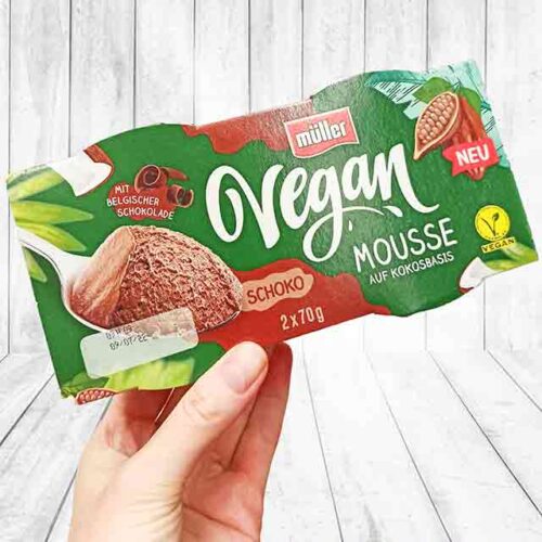 Müller Vegan Mousse Schoko auf Kokosbasis