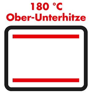 Ofen vorheizen auf 180 °C Ober-Unterhitze Ofen vorheizen auf 180 °C Ober-Unterhitze