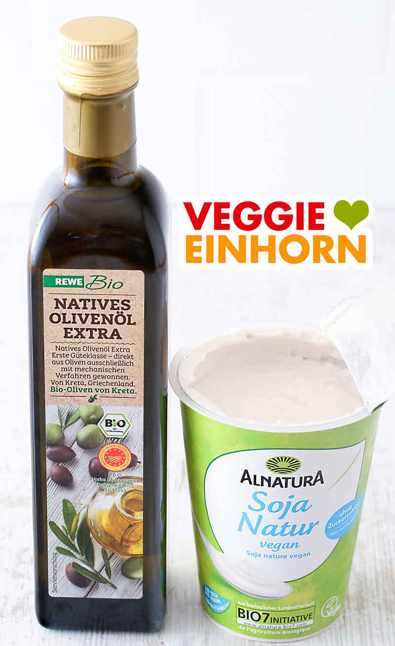 Rewe Bio Olivenöl und Alnatura Sojajoghurt Olivenöl und Sojajoghurt