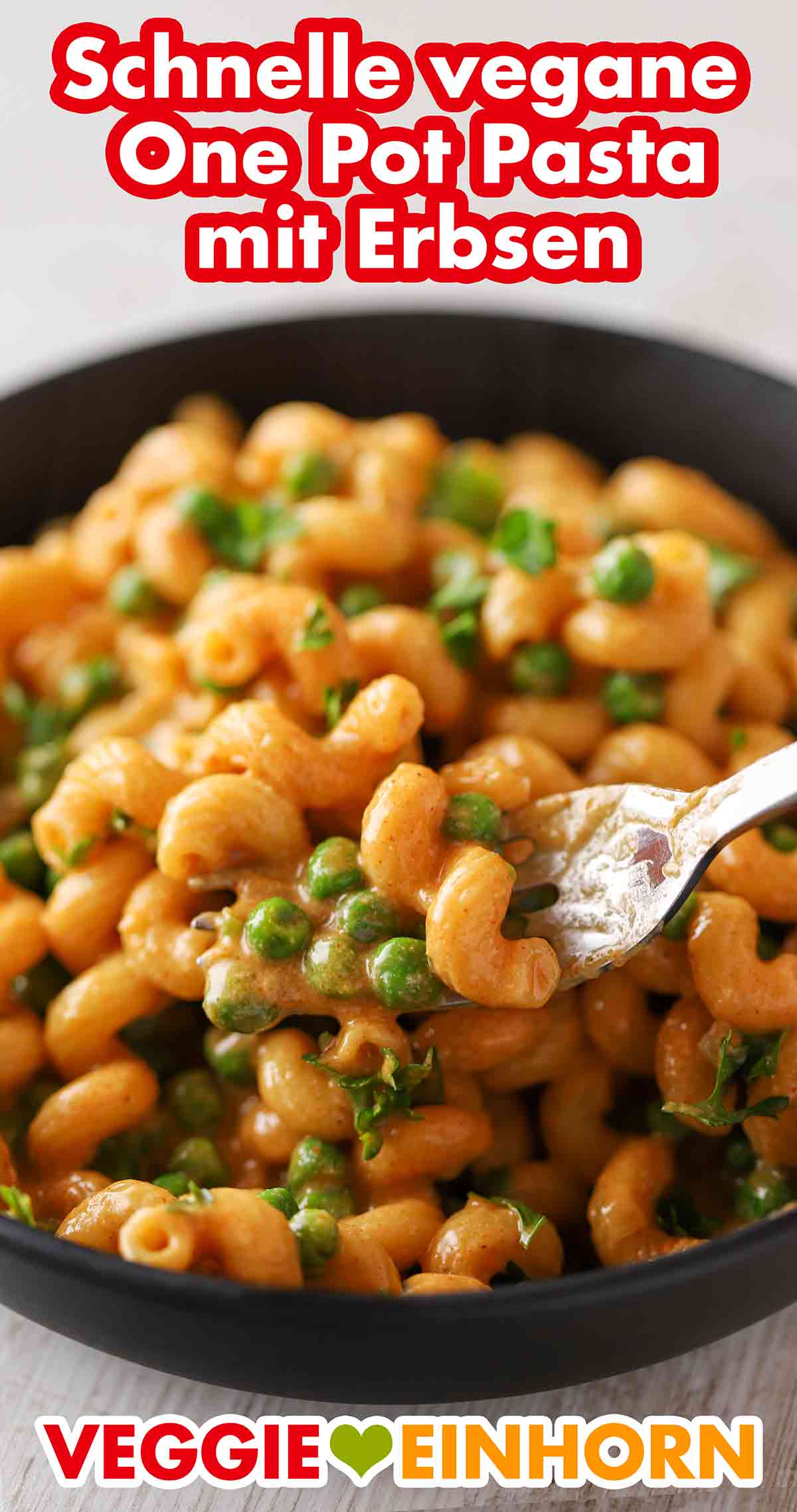 Die One Pot Pasta mit TK Erbsen ist schnell und einfach zu kochen. Schnelle vegane One Pot Pasta mit Erbsen