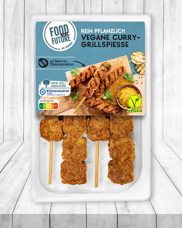 Penny Food For Future Vegane Curry-Grillspieße