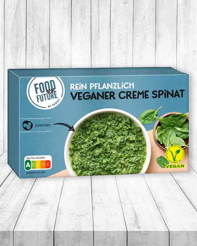 Veganer Rahmspinat von Penny Food For Future