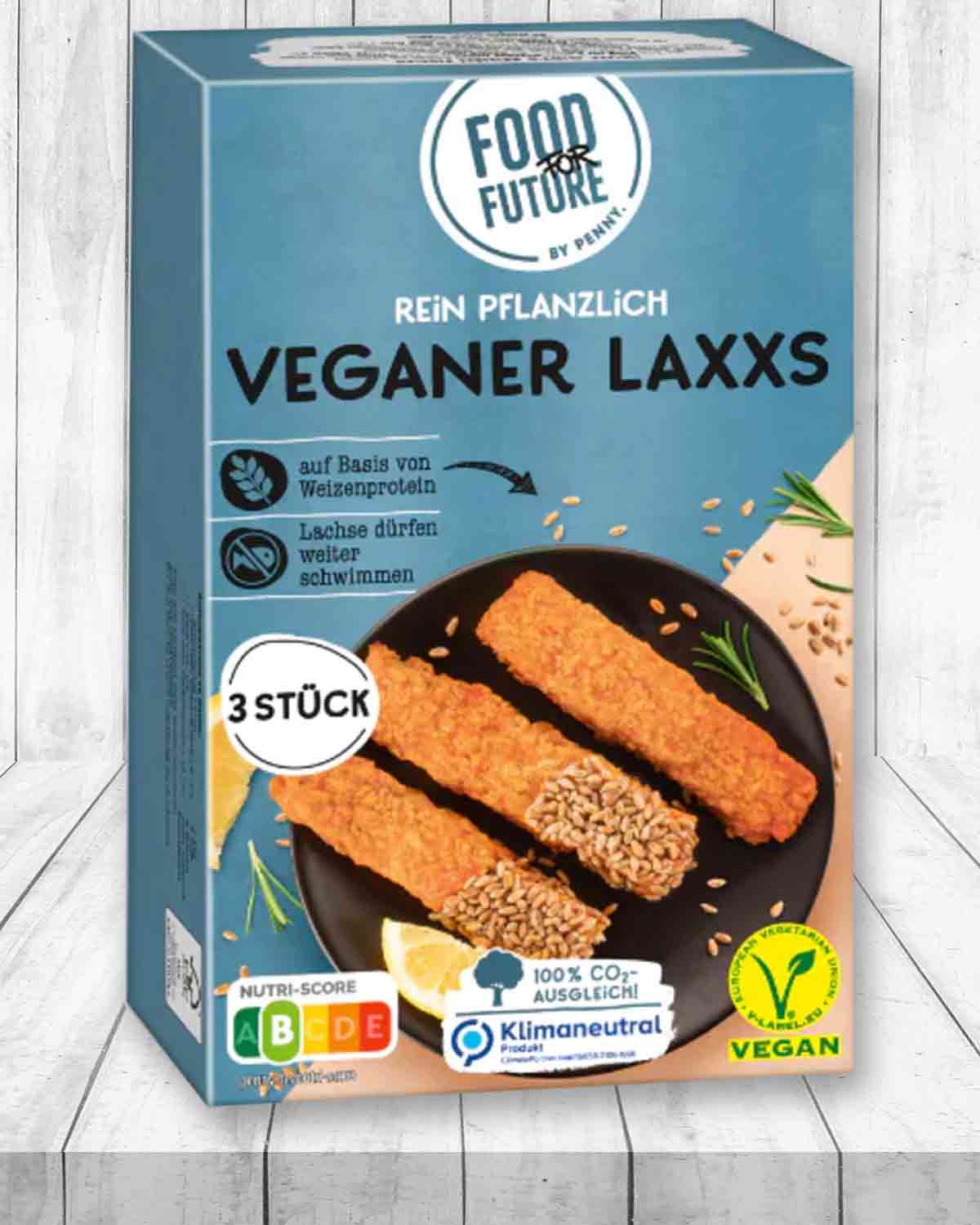 Der vegane Lachs von Penny ist aus Weizen. Veganer Lachs von Penny