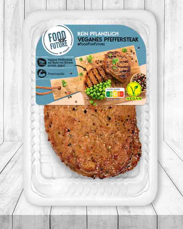 Veganes Pfeffersteak von Penny