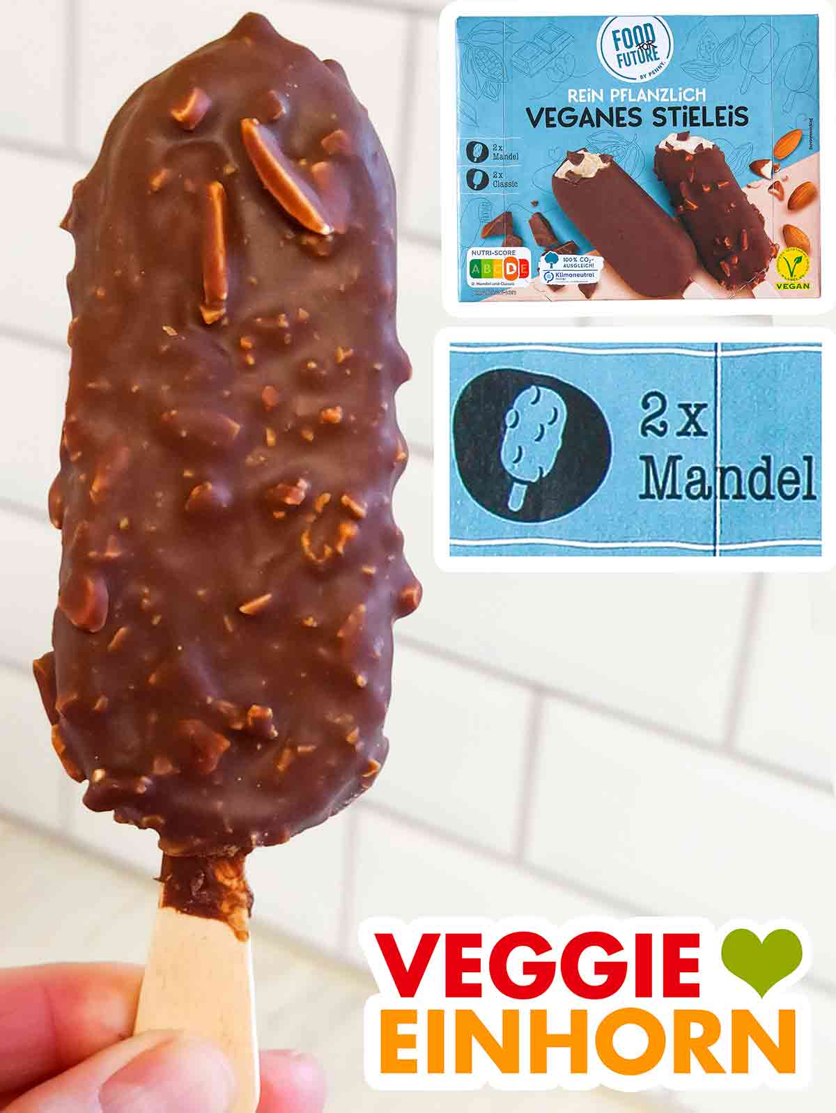 Food For Future Veganes Stieleis Mandel Veganes Stieleis von Penny in der Sorte Mandel