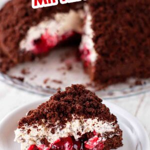 Rezept für veganen Maulwurfkuchen mit Kirschen