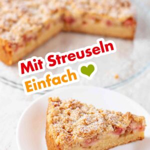 Streuselkuchen mit Rhabarber vegan