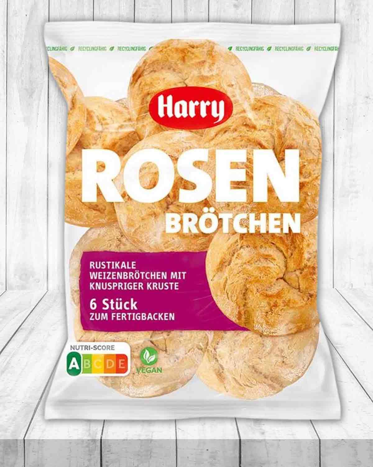 Die Rosenbrötchen von Harry sind vegan. Harry Rosenbrötchen