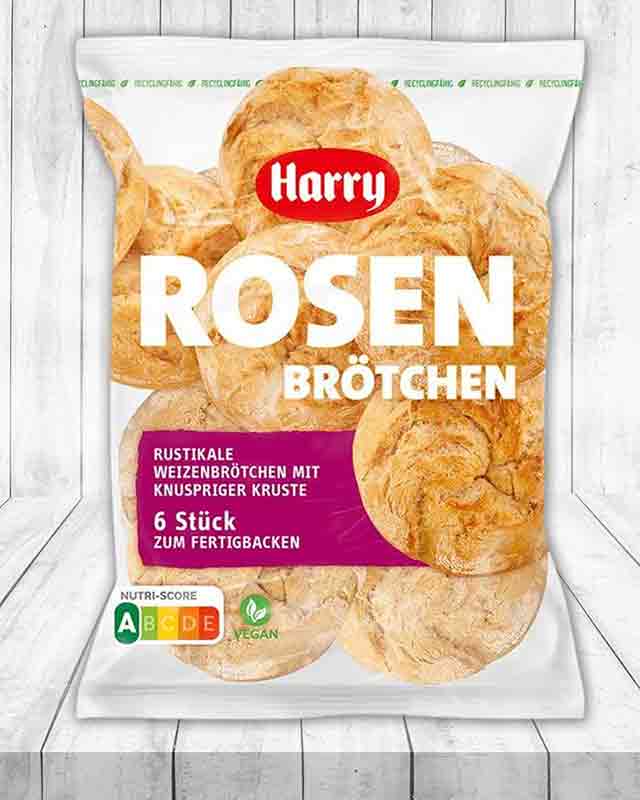 Eine Packung Harry Rosenbrötchen