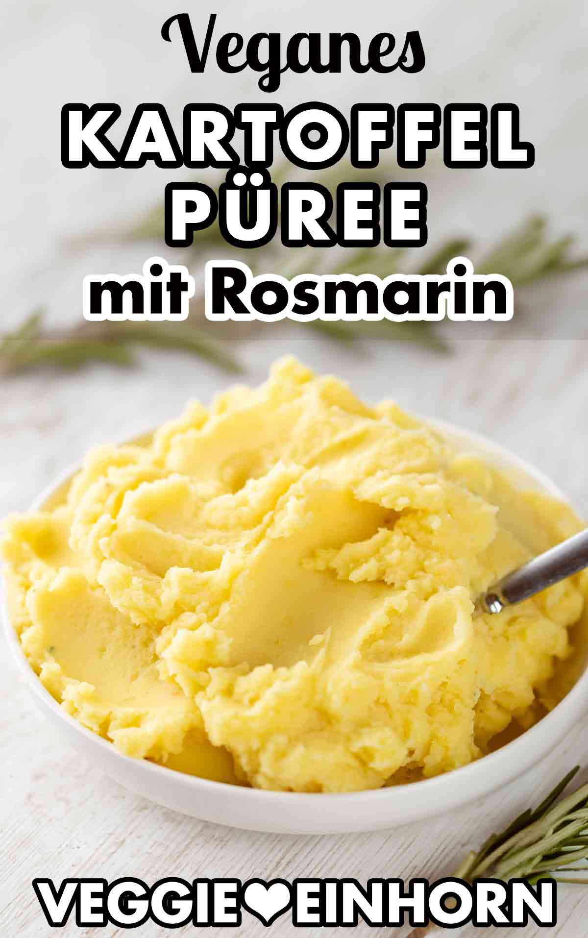 Veganes Kartoffelpüree mit Rosmarin Aroma