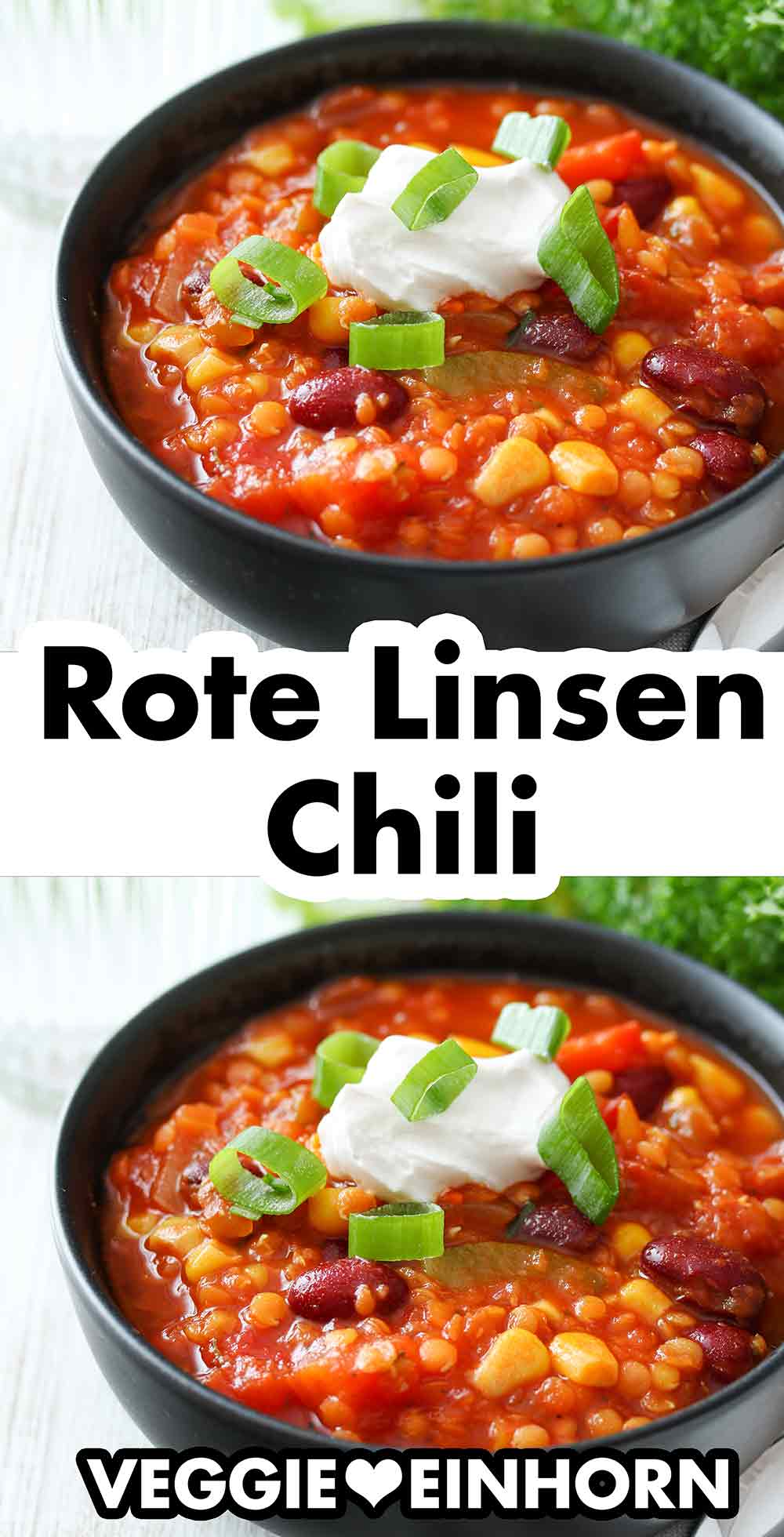 Rote Linsen Chili Rote Linsen Chili mit veganer Crème fraîche