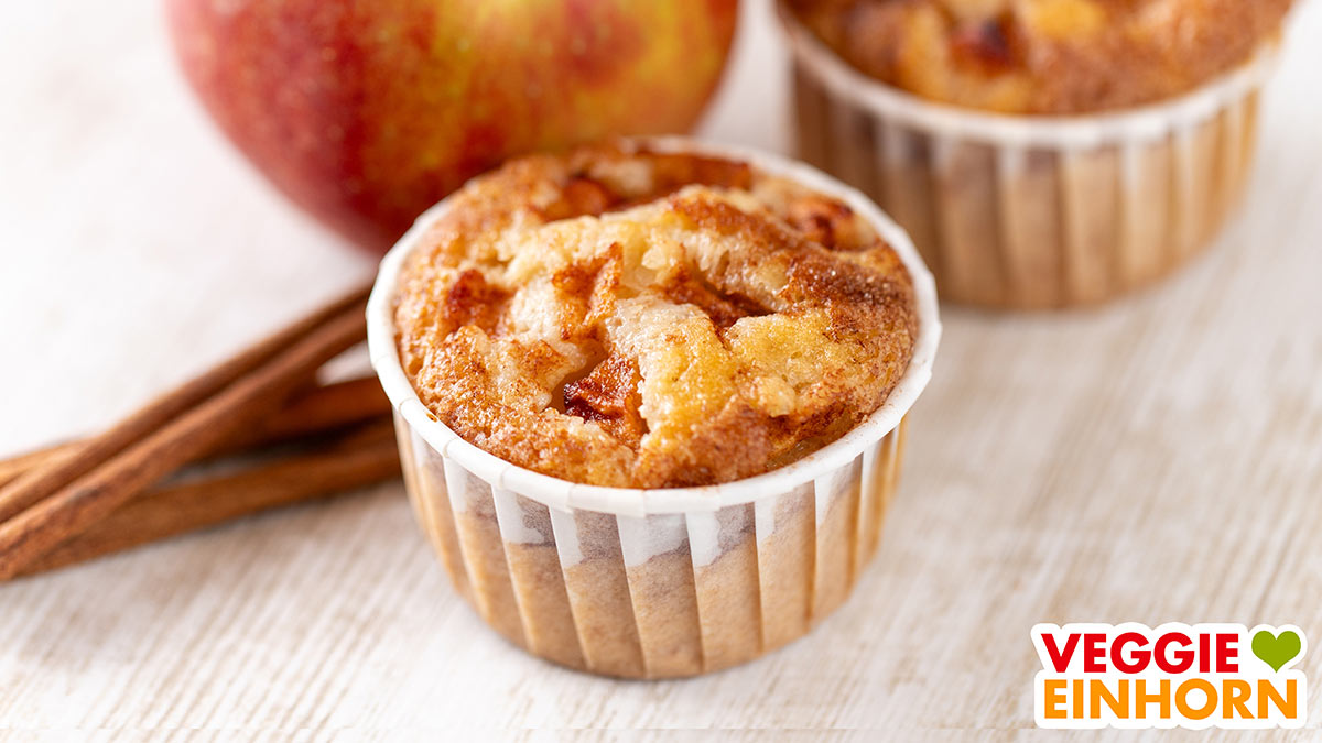 Vegane Apfel Zimt Muffins