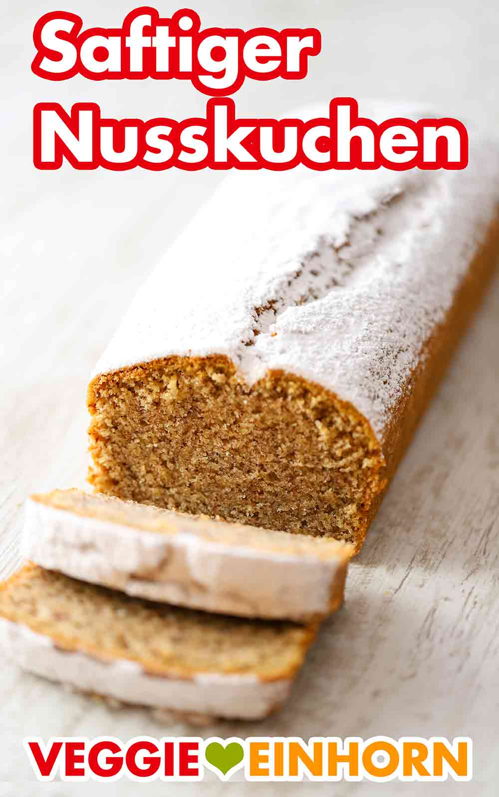Der Rührkuchen mit Nüssen aus der Kastenbackform ist einfach und schnell. Veganer Nusskuchen aus der Kastenform