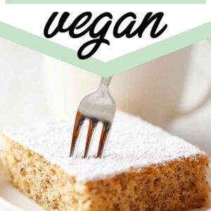 Einfacher veganer Nusskuchen vom Blech