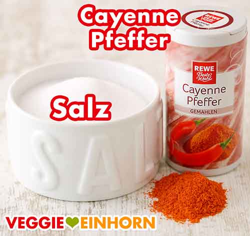 Salz und Cayennepfeffer von Rewe Beste Wahl Salz und Cayennepfeffer