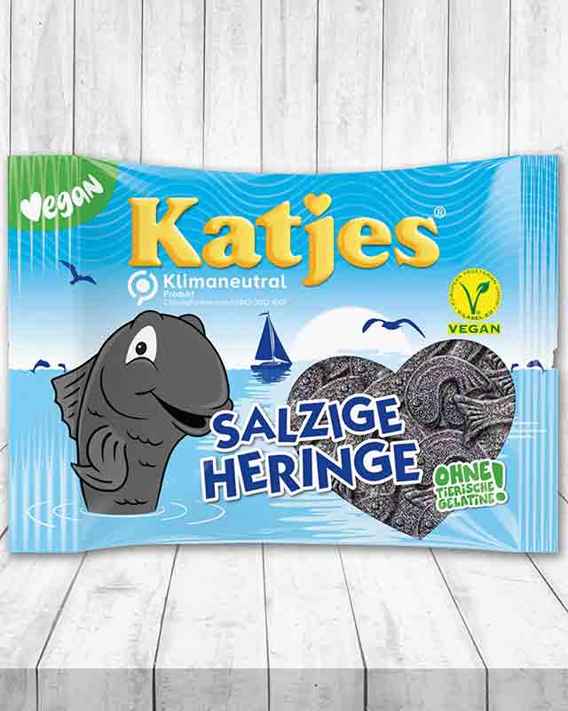 Eine Packung Salzige Heringe von Katjes