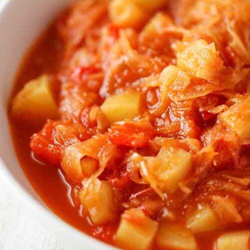 Sauerkraut Eintopf mit Kartoffeln