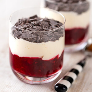 Einfaches veganes Schneewittchen Dessert