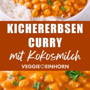 Veganes Kichererbsencurry mit cremiger Paprika Soße
