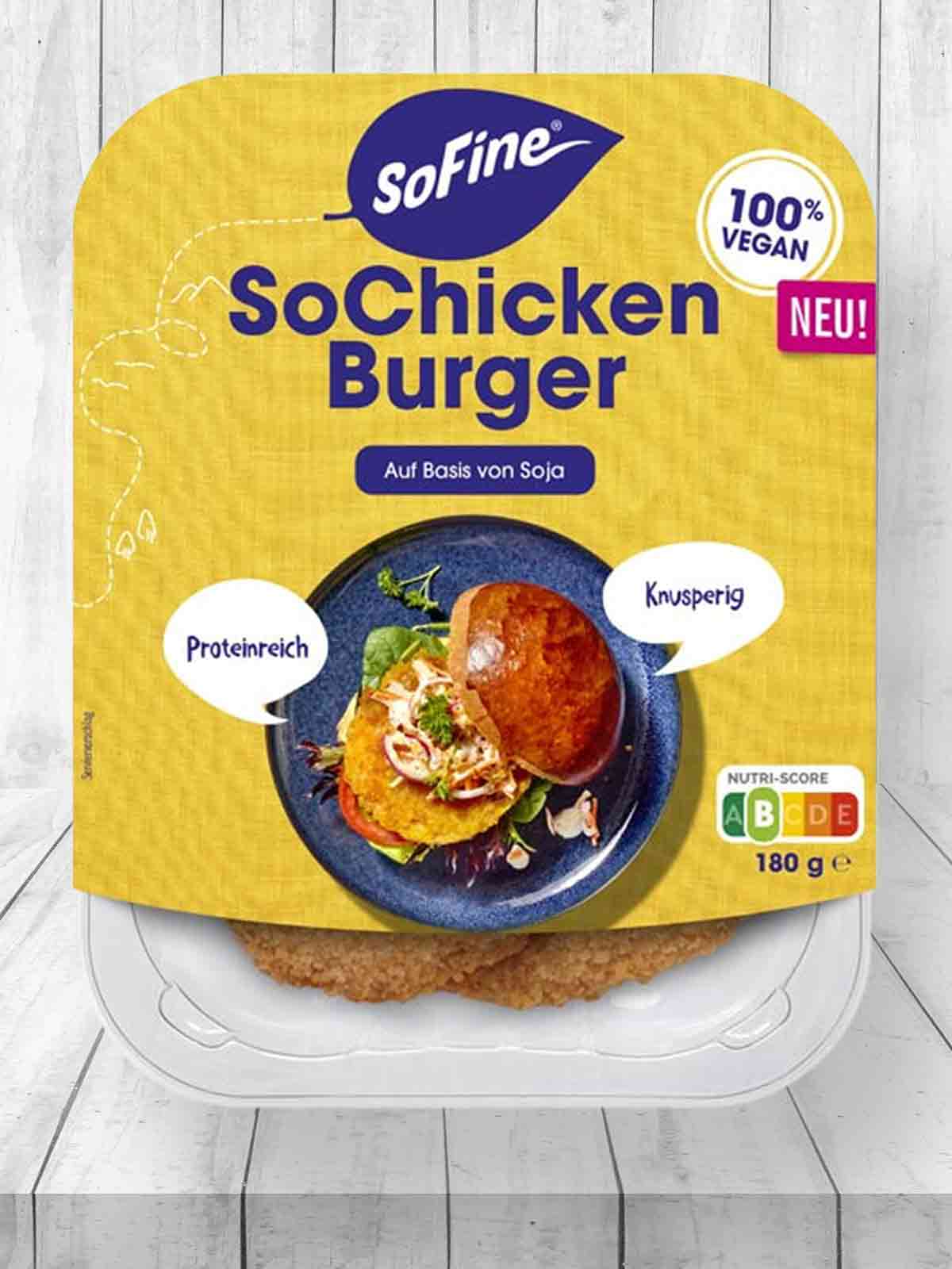 Vegane SoChicken Burger von SoFine