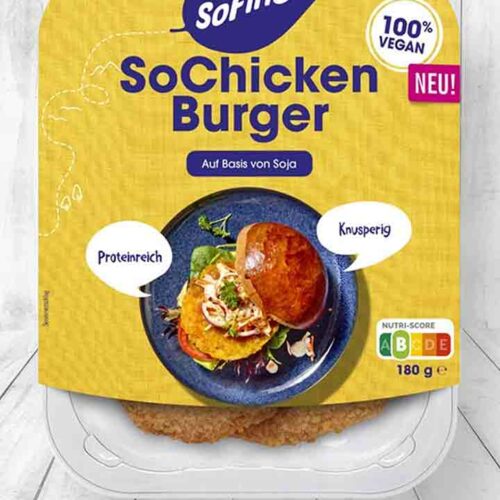 Packung SoFine SoChicken Burger