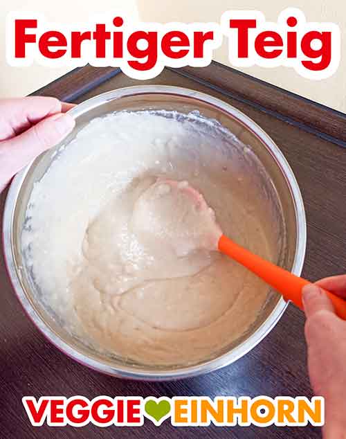 Veganer Rührteig mit Marzipanrohmasse Rührteig mit Marzipan
