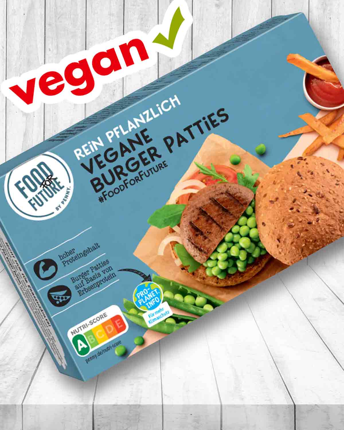 Vegane TK Burger Patties von Penny