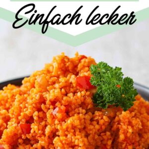 Tomaten Bulgur mit Petersilie