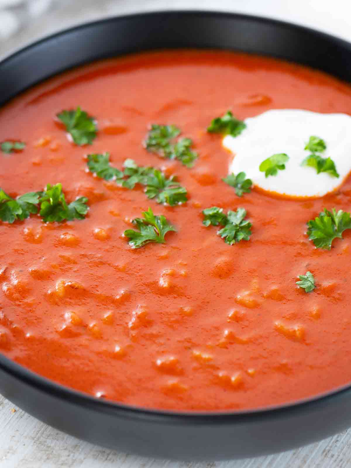 Tomaten Reis Suppe