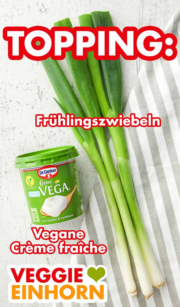 Dr. Oetker Creme vega und Lauchzwiebeln Vegane Crème fraîche und Frühlingszwiebeln