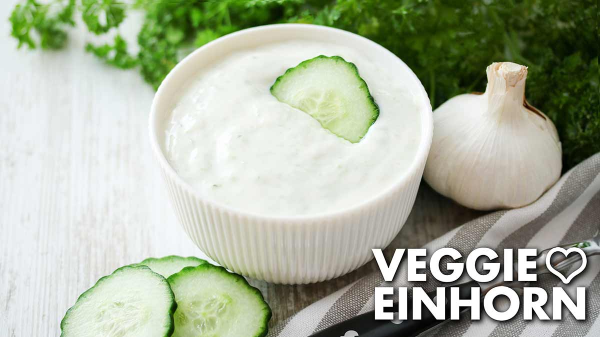 Veganes Tzatziki mit Sojajoghurt
