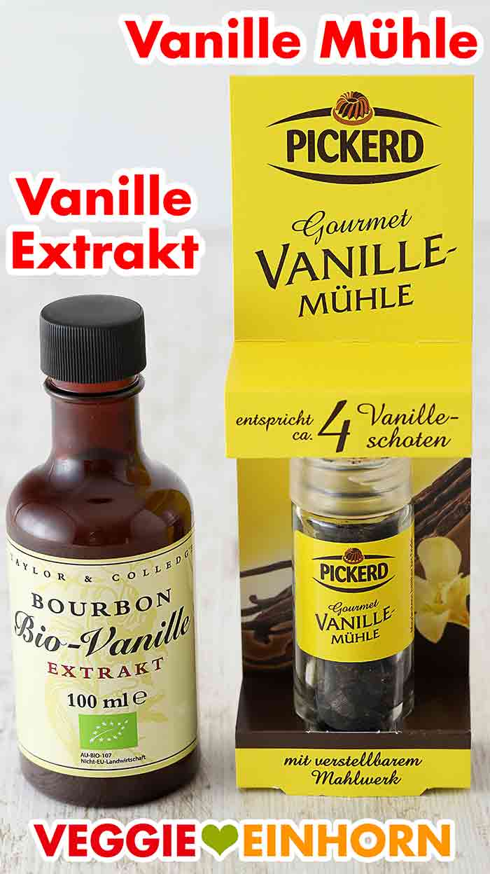 Vanilleextrakt von Taylor and Colledge und eine Pickerd Vanille Mühle Vanilleextrakt und eine Vanillemühle