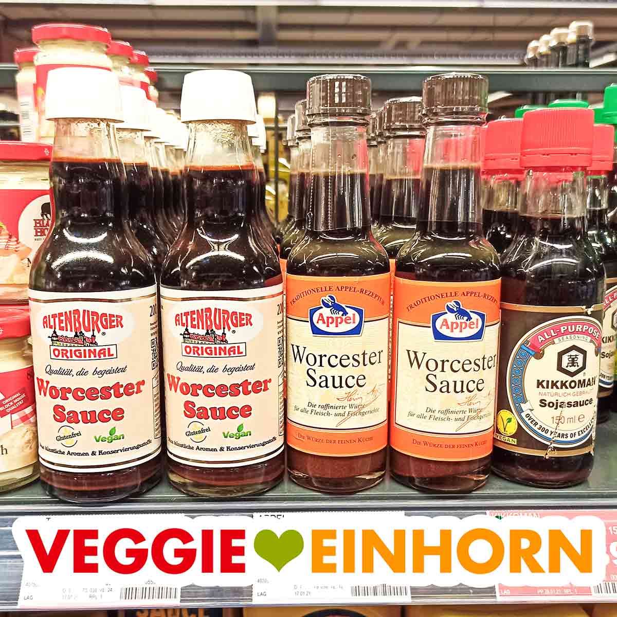 Worcestersauce im Supermarkt