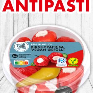Produkttest vegan gefüllte Kirschpaprika von Penny