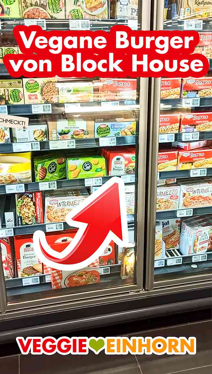 Die tiefgekühlten veganen Burger im Tiefkühlregal bei Rewe. Tiefkühlschrank im Supermarkt