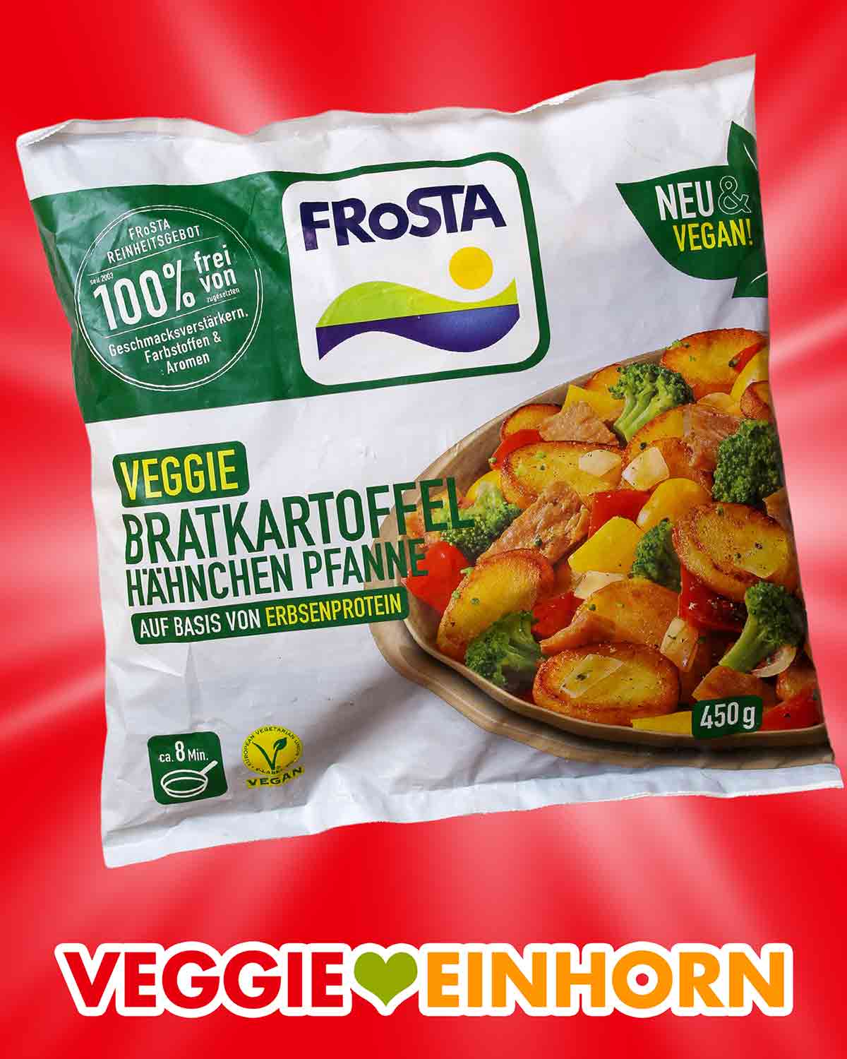 Frosta Vegane Bratkartoffel Hähnchen Pfanne