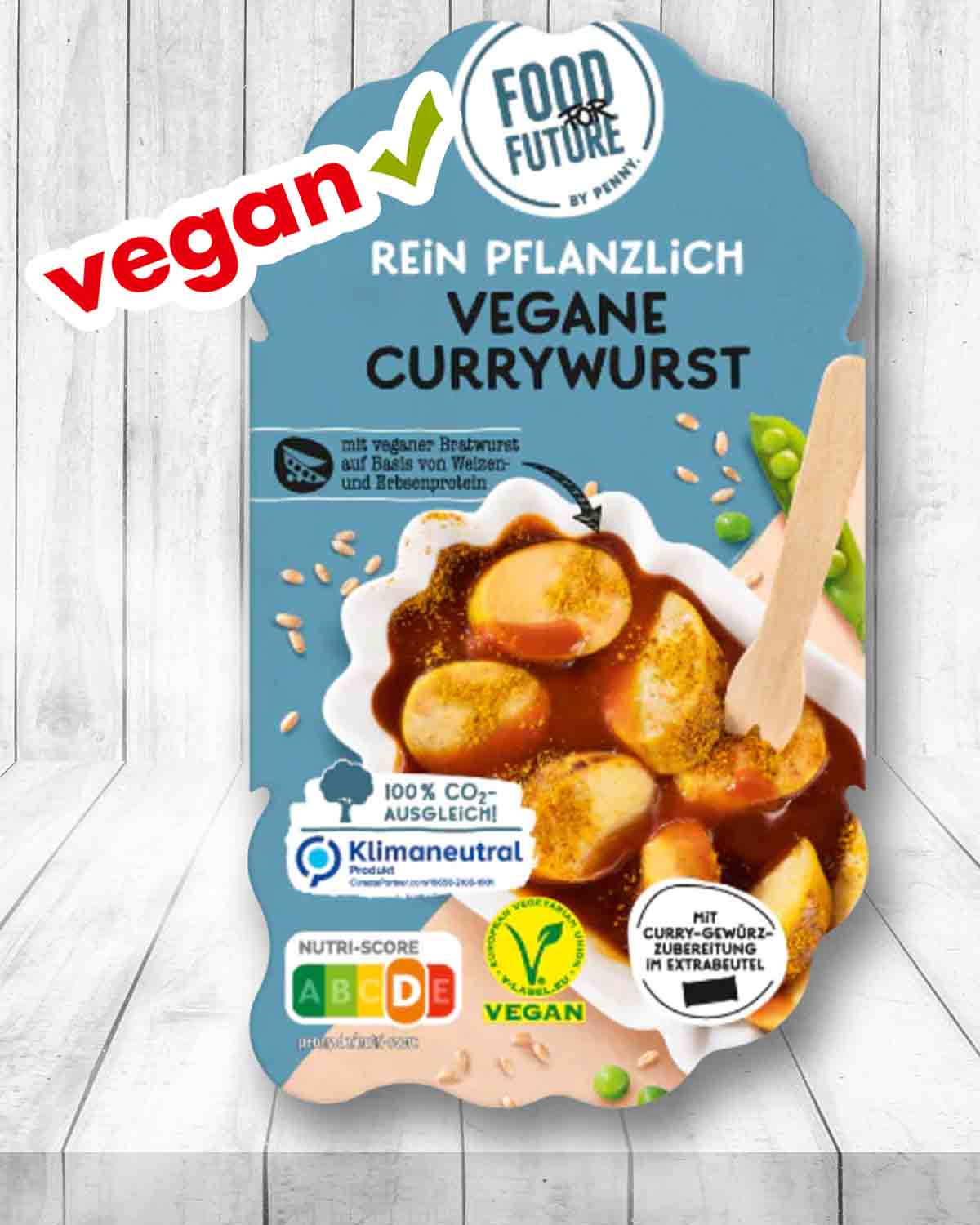 Vegane Currywurst von Penny