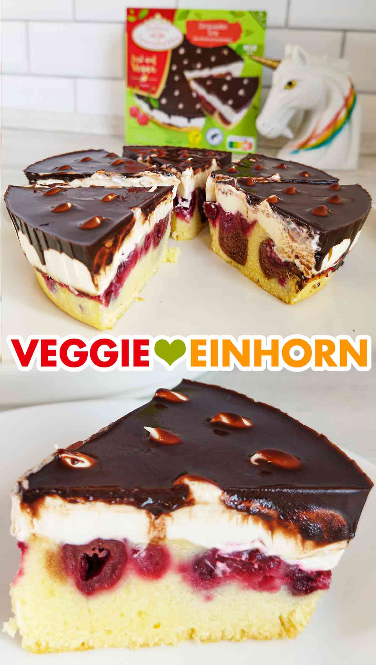 Vegane Donauwelle mit Kirschen von Coppenrath und Wiese Coppenrath und Wiese Lust auf Vegan Donauwellen Torte
