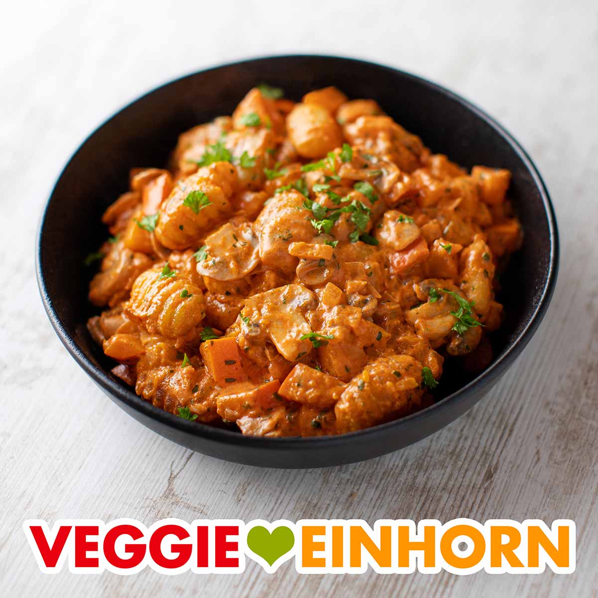 Gnocchi Pfanne mit Kürbis und Pilzen