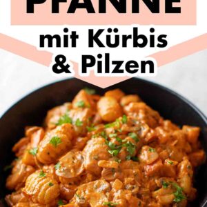 Rezept für Gnocchi Pfanne mit Kürbis und Pilzen