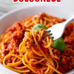 Spaghetti mit veganer Kürbis Bolognese