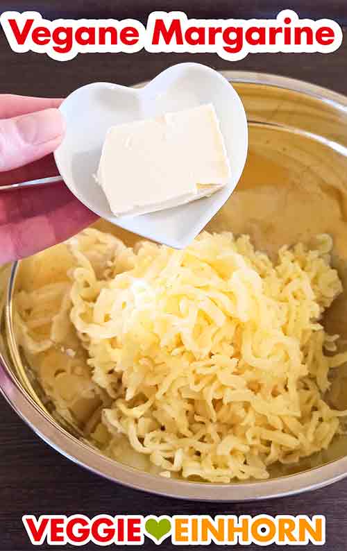 Vegane Margarine zufügen Vegane Butter für Kartoffelknödel