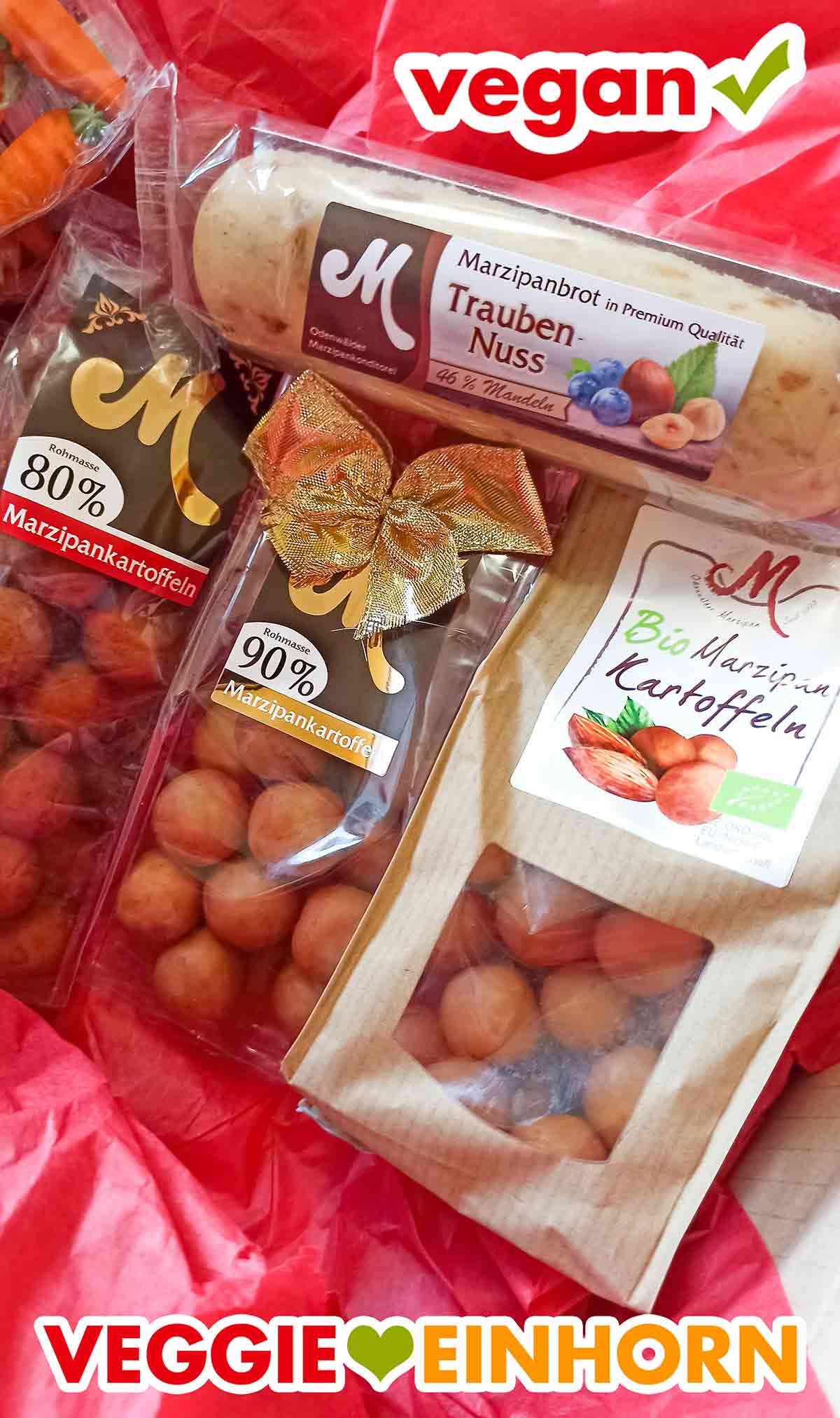 Veganes Marzipanbrot Trauben Nuss, Marzipankartoffeln 80 %, Marzipankartoffeln 90 %, Bio Marzipan Kartoffeln von Odenwälder Veganes Marzipanbrot und vegane Marzipankartoffeln
