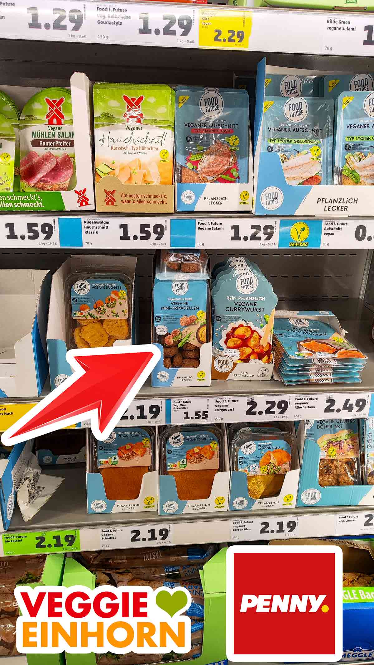 Die veganen Frikadellen von Food for Future gibt es bei Penny. Vegane Mini-Frikadellen im Kühlregal bei Penny.