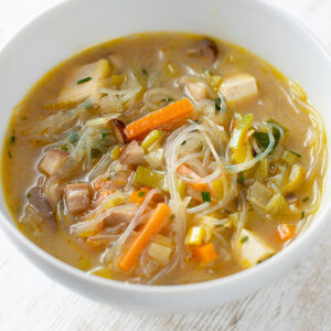 Vegane Miso Suppe mit Tofu