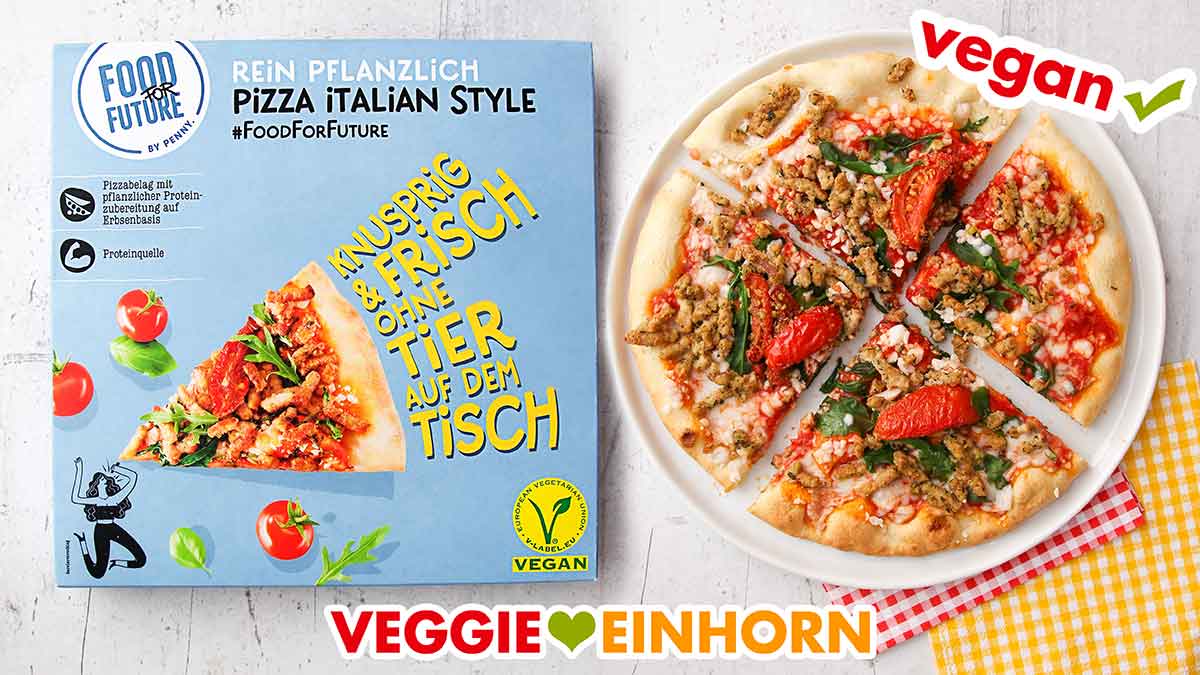 Vegane Pizza Italian Style von Penny Vegane Pizza von Penny