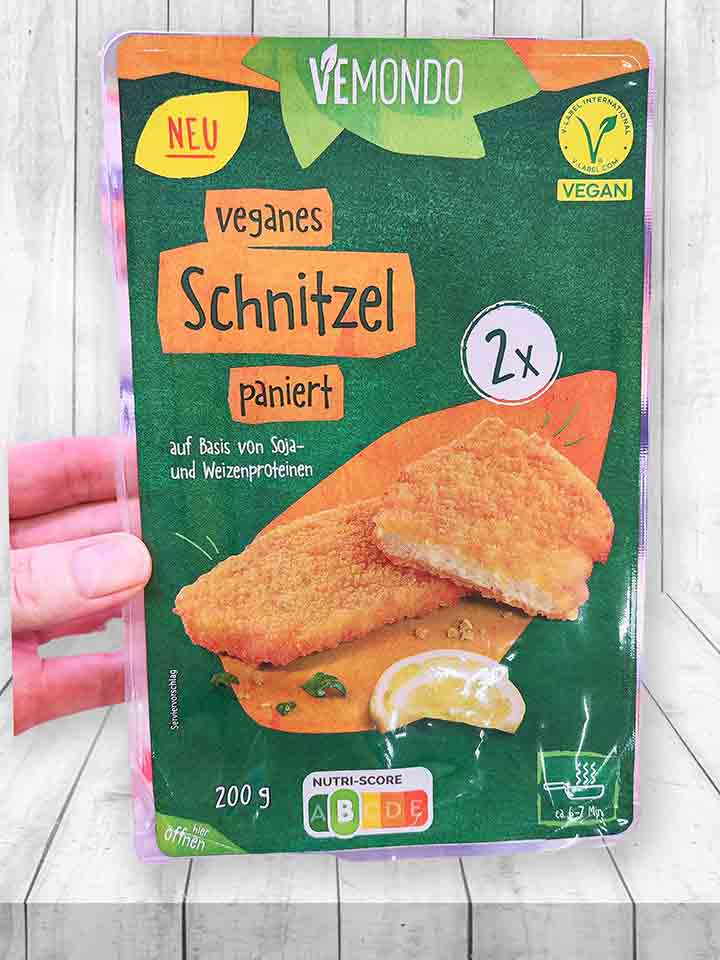 Lidl vegane Schnitzel Vemondo