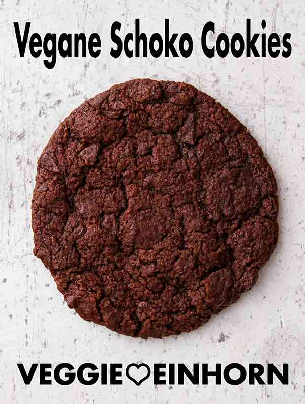 Ein veganer Double Chocolate Cookie
