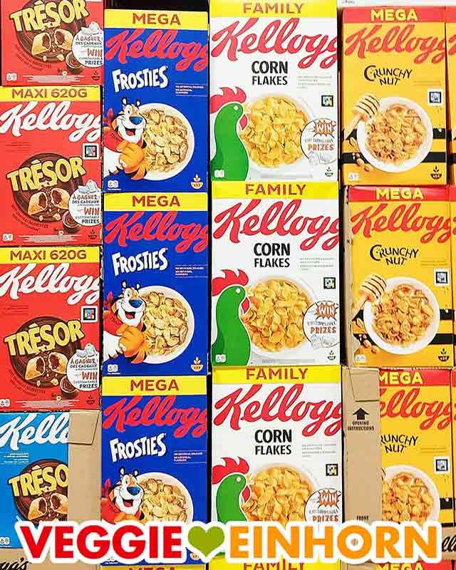 Packungen mit Cerealien von Kellogg's